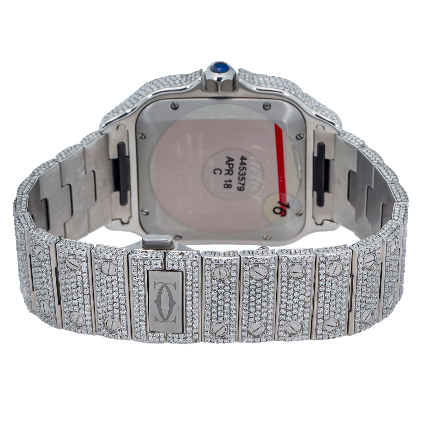 Santos Handset Moissanite Watch 40MM